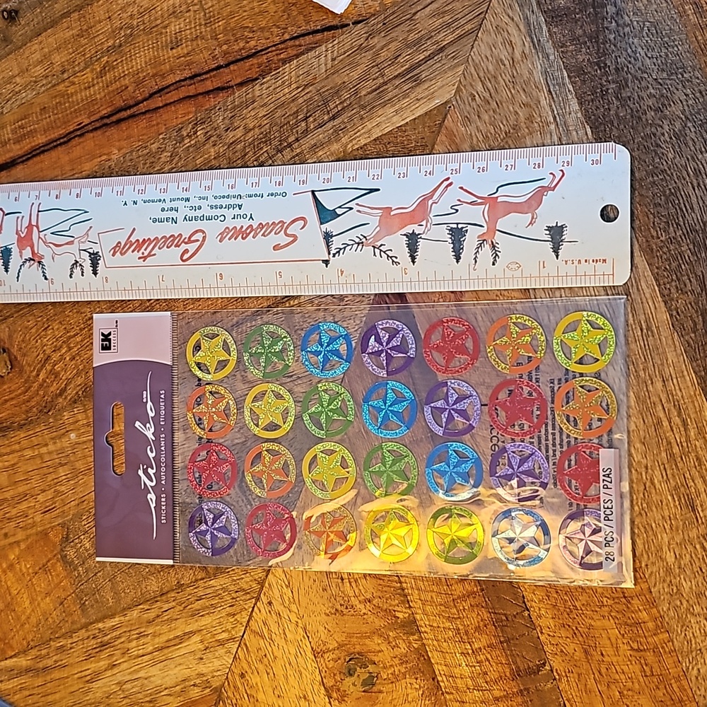 Sticko star in a circle stickers sticker sheet